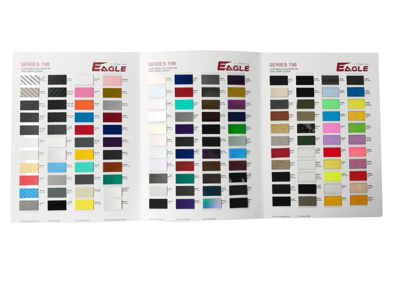 Free Shipping Eaglevinyl Economy Vehicle Vinyl Wrap Color Sample Swatch Booklet
