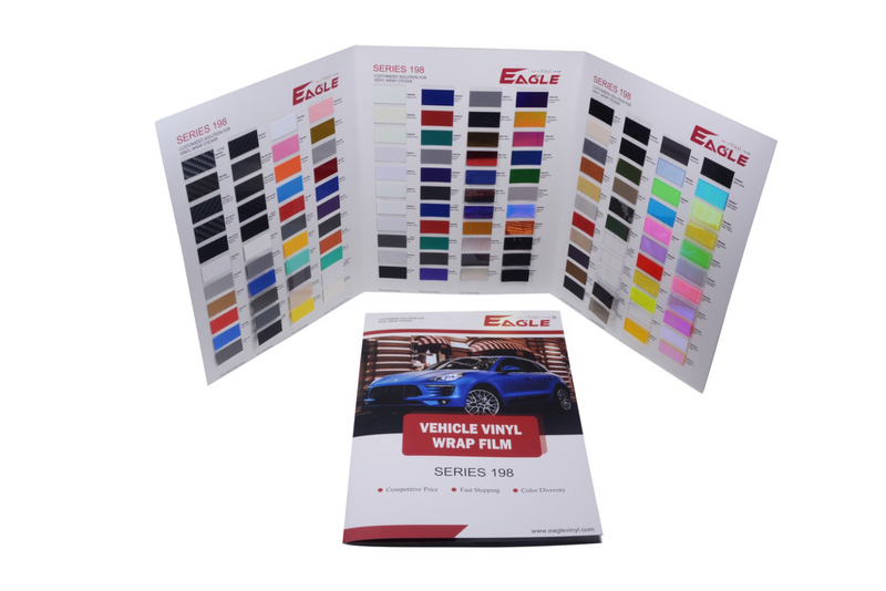 Free Shipping Eaglevinyl Economy Vehicle Vinyl Wrap Color Sample Swatch Booklet