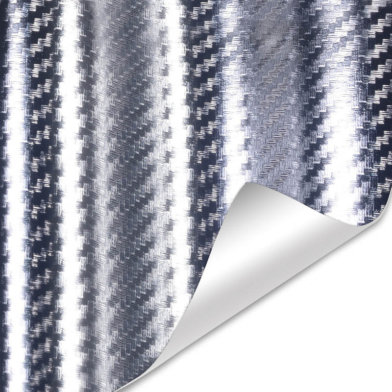 3D Carbon Fiber Chrome Wrap Vinyl