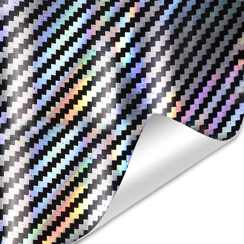 2D Carbon Holographic Car Wrap Vinyl