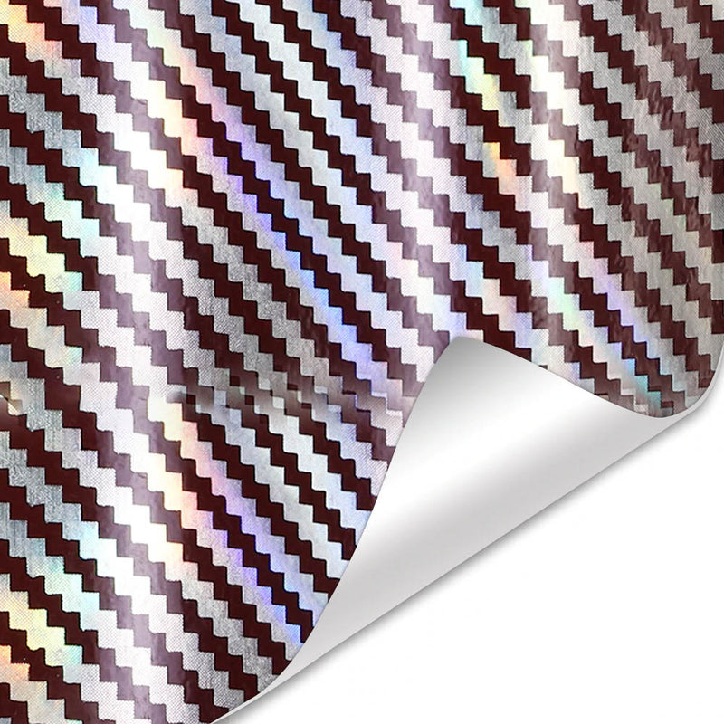 2D Carbon Holographic Car Wrap Vinyl