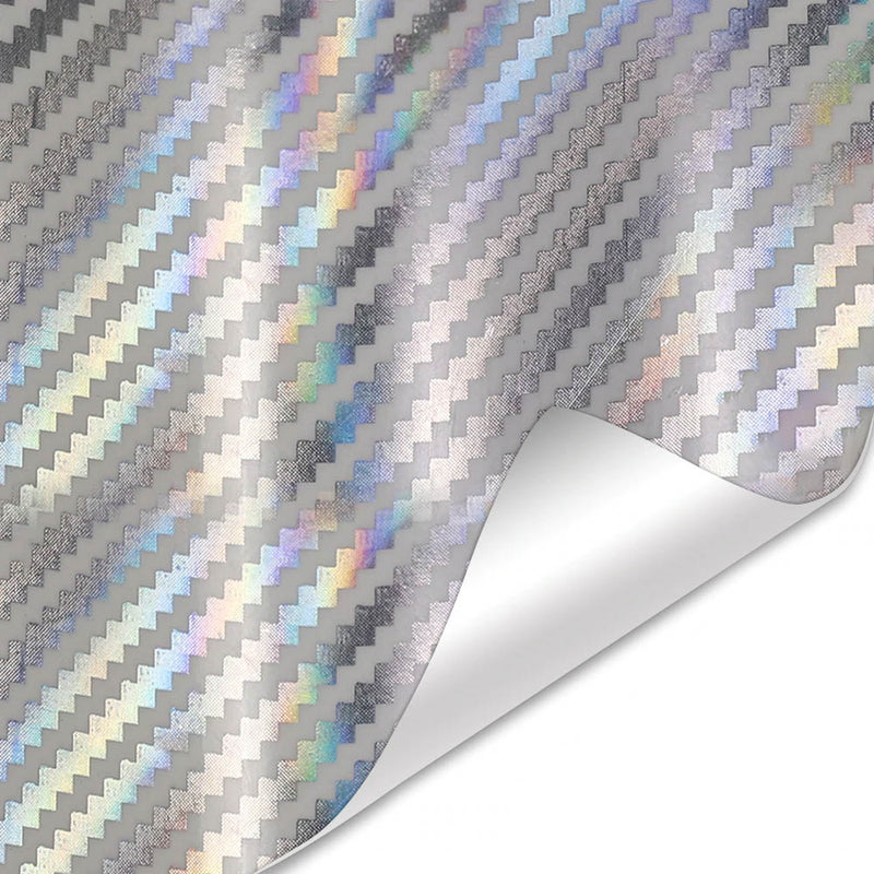 2D Carbon Holographic Car Wrap Vinyl