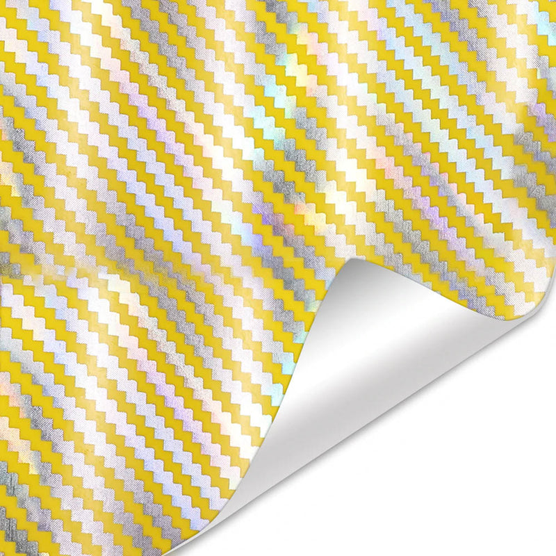 2D Carbon Holographic Car Wrap Vinyl