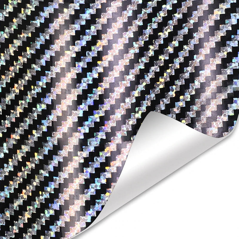 2D Carbon Holographic Car Wrap Vinyl