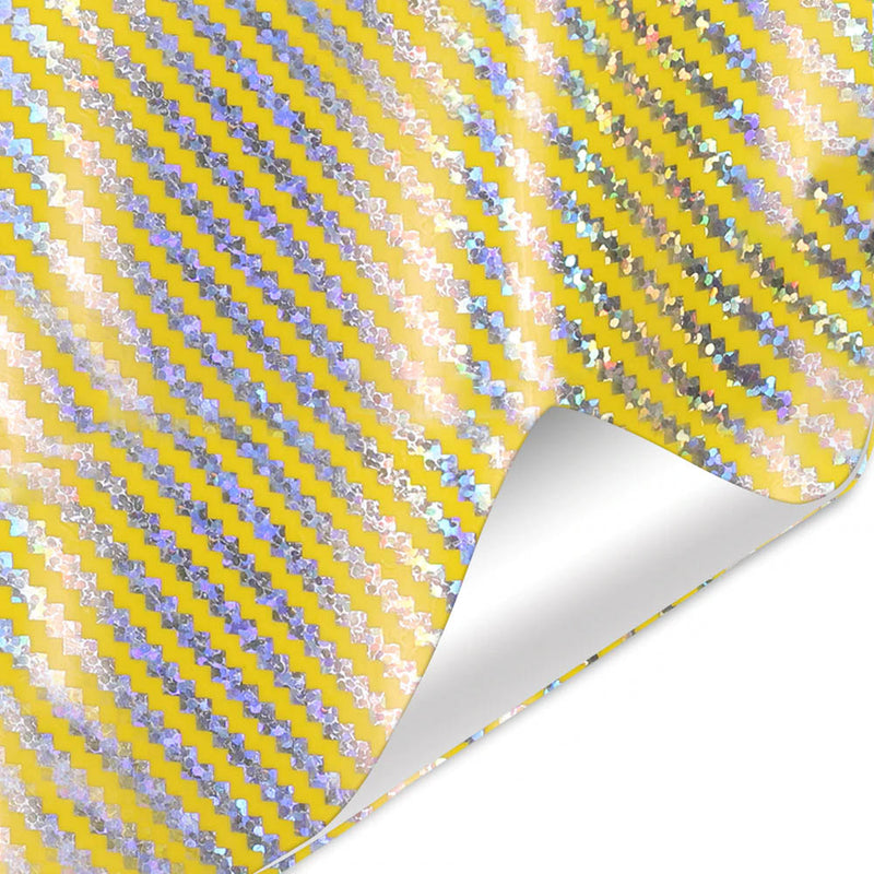 2D Carbon Holographic Car Wrap Vinyl