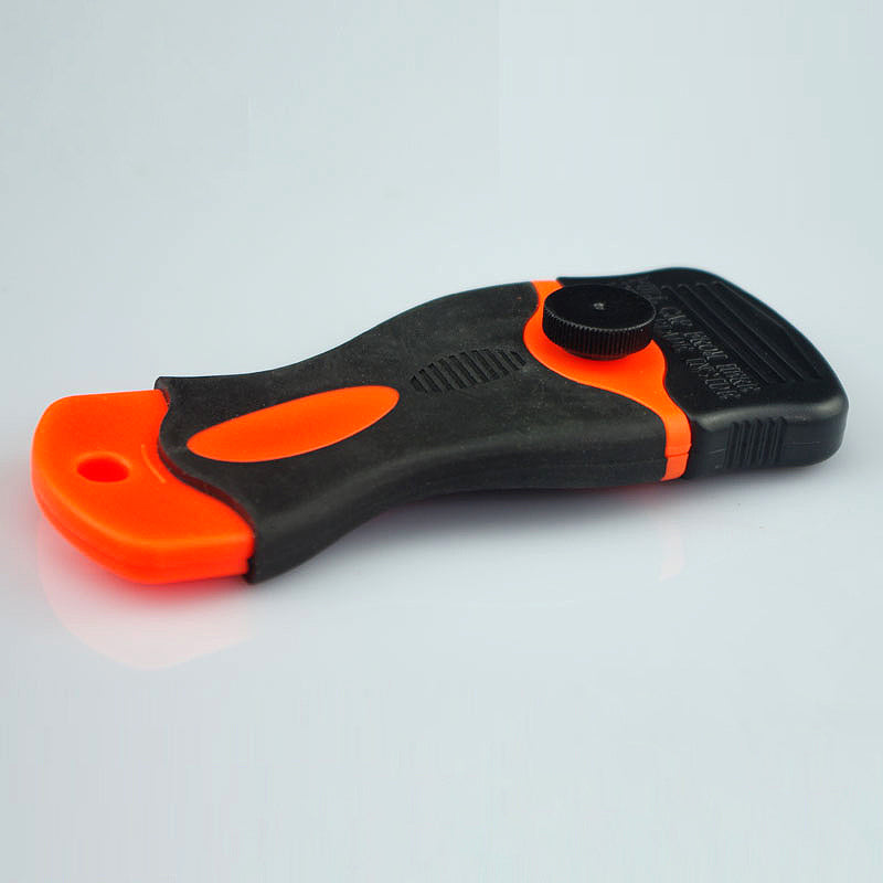 Plastic Razor Blades Scraper with Contoured Grip. 20 Blade Edges and Ideal for Car Vinyl, Decal & Tint Removal